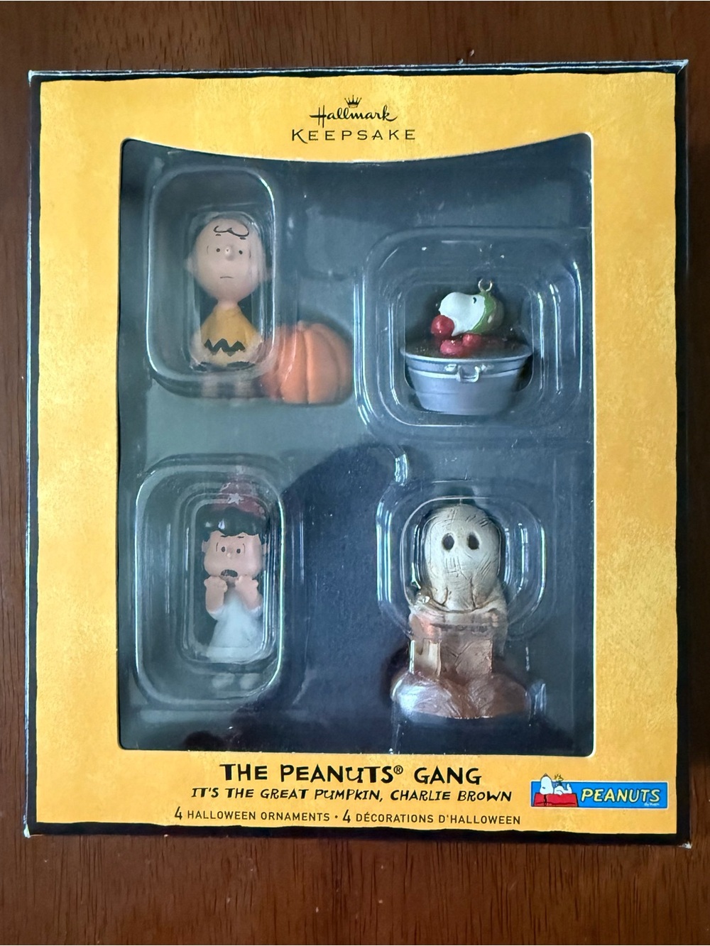 The Peanuts Gang - “It’s The Great Pumpkin Charlie Brown” 4 ornament set 2008